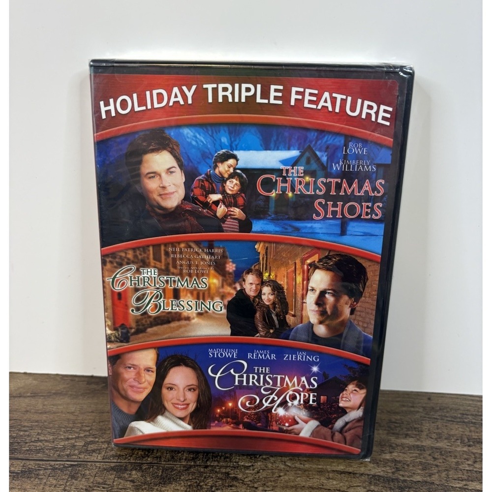 Holiday Triple Feature Christmas Shoes Hope Blessing DVD 2010 Sealed